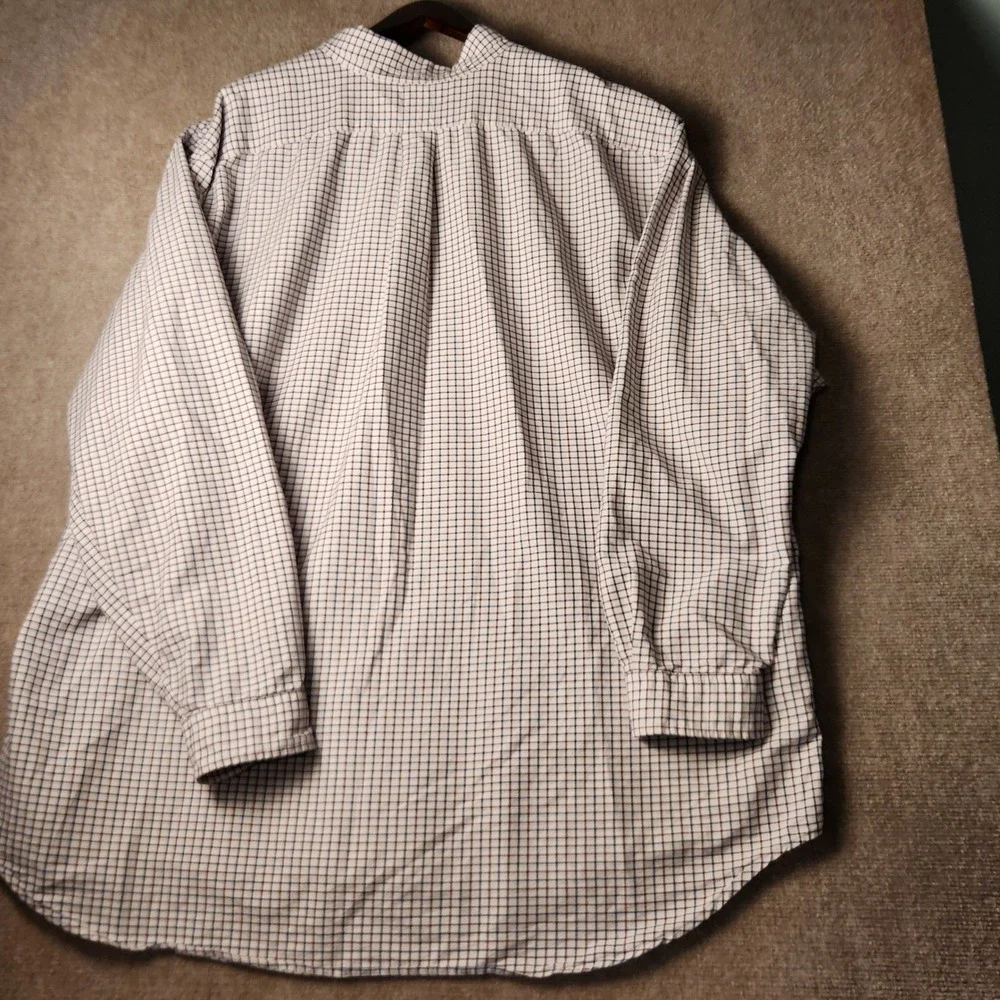 Polo Ralph Lauren Mens Tattersall Check Button Down Shirt White Navy Burgundy XL